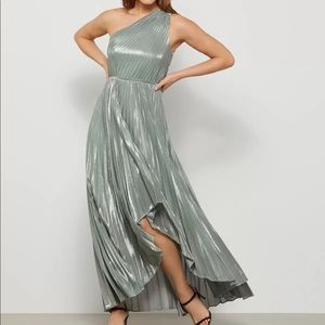 Eden Asymmetrical Metallic Dress